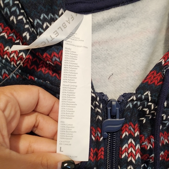 Fabletics Forever Fleece Hooded Onesie large - Picture 7 of 8